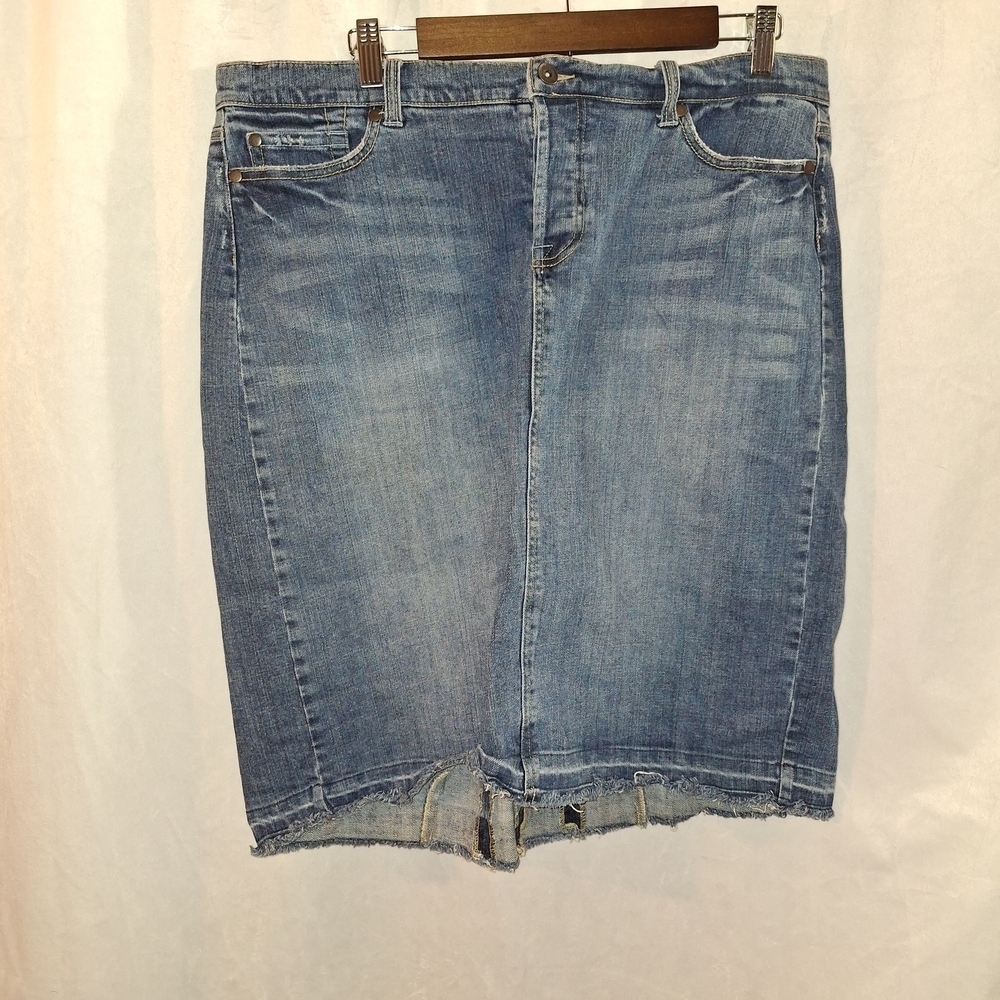 Denim Midi Skirt